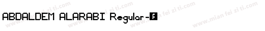 ABDALDEM ALARABI Regular字体转换
